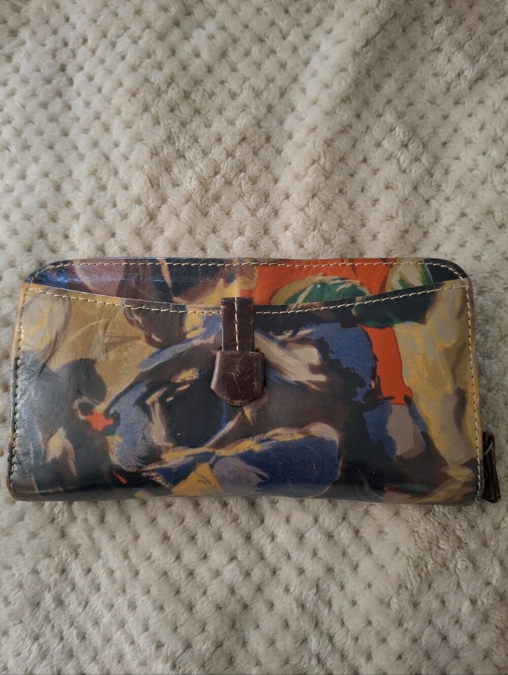 Patricia Nash Women's Multicolor Abstract Leather Wallet